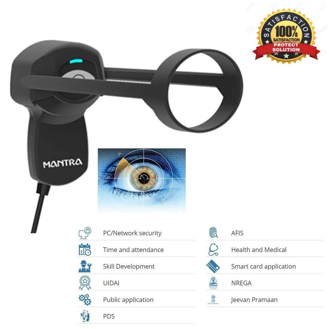 Mantra IRIS Scanner For Aadhar MIS100V2 view 2